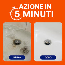 Carica l'immagine nel visualizzatore di Gallery, Mr Muscle Sciogli Capelli, Disgorgante Professionale Forte, 3 Pezzi x 500ml