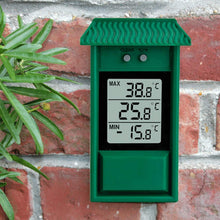 Carica l'immagine nel visualizzatore di Gallery, Termometro esterno giardino digitale da parete capanna - Termometro Mini/Maxi - Facile da fissare - Lettura immediata - 