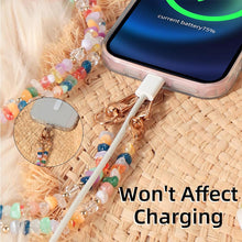Carica l'immagine nel visualizzatore di Gallery, 1PCS Catena Universale per Cellulare, Tracolla per Cellulare, Perline Collana Porta Cellulare Corda Cellulare Tracolla C