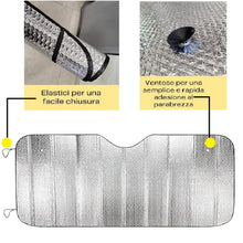 Carica l'immagine nel visualizzatore di Gallery, Parasole Auto Parabrezza Anteriore Flessibile, Parasole Macchina Pieghevole-Pop Up Riflettente Anti UV, Telo Protezione 