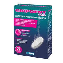 Carica l'immagine nel visualizzatore di Gallery, Gripdent Tabs 54 - Compresse disinfettanti - Disinfetta e sbianca dentiere, bites, paradenti, apparecchi ortodontici e d