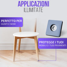 Carica l'immagine nel visualizzatore di Gallery, Filzada® 26x Piedini per Mobili in Teflon da Avvitare 25x25 mm Quadrati