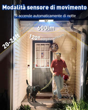 Carica l'immagine nel visualizzatore di Gallery, (2 Pezzi) ICEKO Faretto LED da Esterno Solare con Sensore di Movimento,1200 mAh/3 Modalità/IP55 Impermeabile, Lampade So