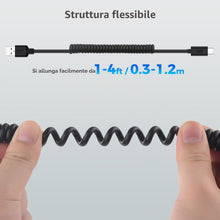 Carica l'immagine nel visualizzatore di Gallery, Cable Matters Cavo a spirale da USB-A USB-C, 1,2 m, 15 W