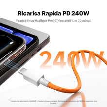 Carica l'immagine nel visualizzatore di Gallery, sharge 240W Cavo USB-C magnetico, Ricarica Rapida PD 3.2 per MacBook (1.5m)