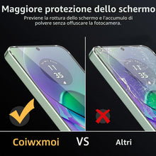 Carica l'immagine nel visualizzatore di Gallery, Coiwxmoi Vetro Temperato per Motorola Moto G54 5G/Moto G64 5G Pellicola Protettiva 2 Pezzi Durezza 9H Anti-Graffio Anti-