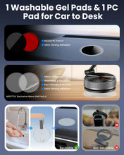 Carica l'immagine nel visualizzatore di Gallery, supporto telefono auto magnetico, Rotante a 360° e Pieghevole, Nero