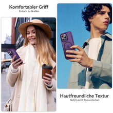 Carica l'immagine nel visualizzatore di Gallery, Natiiozie Magnetica Cover per iPhone 14 Pro Compatibile con MagSafe Custodia Traslucida Opaca Posteriore, Antiurto Anti-