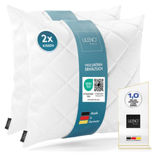 Carica l'immagine nel visualizzatore di Gallery, LILENO HOME Set di 2 imbottiture per cuscino, 60 x 60 cm - Cuscino interno lavabile a 95°C adatto per persone allergiche