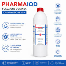 Carica l'immagine nel visualizzatore di Gallery, AIESI® Disinfettante a base di iodopovidone 10% (1000 ml) per cute integra PHARMAIOD