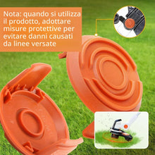 Carica l'immagine nel visualizzatore di Gallery, 2 Pezzi di Ricambio in Plastica Piccolo Tappo per Bobina,Copri Bobina per Decespugliatore,Cappuccio di Bobina Durevole p
