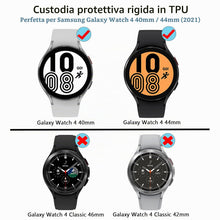 Carica l'immagine nel visualizzatore di Gallery, Diruite 2+2 Pezzi Cover per Samsung Galaxy Watch 5/4 44mm Cover+Pellicola