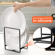 Carica l'immagine nel visualizzatore di Gallery, Avilia Scolapiatti Verticale in Metallo Set 4, Porta Coperchi, 2 Misure