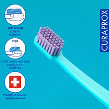 Carica l'immagine nel visualizzatore di Gallery, Curaprox CS 1560 Soft Spazzolino, Turchese-Violetto, Swiss Made