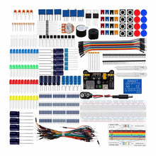 Carica l'immagine nel visualizzatore di Gallery, Marhynchus Kit di Componenti Elettronici di Base con Breadboard, Resistori, Condensatori e Diodi per la Programmazione d