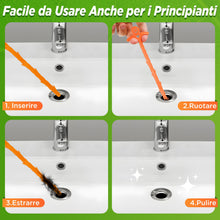 Carica l'immagine nel visualizzatore di Gallery, Forlivese 5 Pack 20 Pollici Spirale di pulizia dello scarico, bastoncini teneri di pulizia dello scarico, spirale riutil