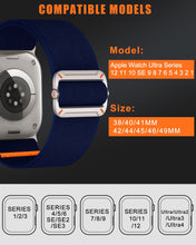 Carica l'immagine nel visualizzatore di Gallery, Higgs Nylon Cinturini Compatibile con Cinturino Apple Watch 44mm 46mm 45mm 42mm Ultra3/2/1 49mm 40mm 41mm 38mm Uomo Donn