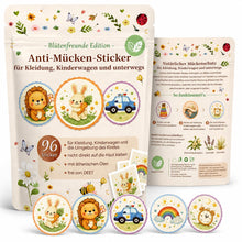 Carica l'immagine nel visualizzatore di Gallery, 96 Pezzi Cerotti Antizanzare Adulti - Cerotto Sticker Zanzare Adesivi Antizanzare per Vestiti e Oggetti, Accessori Campe