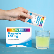 Carica l'immagine nel visualizzatore di Gallery, MASSIGEN Integratore Alimentare Magnesio, Aroma Limone, 20 Buste