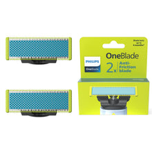 Carica l'immagine nel visualizzatore di Gallery, Lames de Rechange - PHILIPS - QP225/50 OneBlade - Compatibles Tous Manches, Anti-Friction, 4 Mois d'Utilisation, Étanche