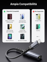 Carica l'immagine nel visualizzatore di Gallery, JSAUX Adattatore USB C a Jack 3,5mm con Ricarica PD 60W 2 in 1 per audio aux con microfono DAC Hi-Res supporto chiamate 
