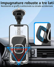 Carica l'immagine nel visualizzatore di Gallery, APPS2Car Supporto per telefono per parabrezza auto, braccio lungo flessibile da 13 pollici con collo d'oca, base di aspi
