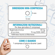 Carica l'immagine nel visualizzatore di Gallery, Zinco Bisglicinato, Forma Chelata PiùLife, 400 Compresse