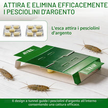 Carica l'immagine nel visualizzatore di Gallery, 10 Pezzi Pesciolini d'argento Trappole Scarafaggi - Trappole Pesciolini Argento Blatte Disinfestazione Casa per Scarafag