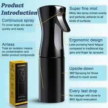 Carica l'immagine nel visualizzatore di Gallery, Spruzzino per Capelli 200 ml Spruzzino Nebulizzatore a Nebbia Continua Ultra Fine, Riutilizzabile con Design a Prova di 