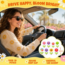Carica l'immagine nel visualizzatore di Gallery, 10 Pezzi Accessori Auto Donna, Decorazione per Interni Auto con Fiore a Molla in Resina, Regalo Carino e Terapeutico per
