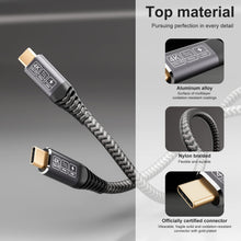 Carica l'immagine nel visualizzatore di Gallery, CAKOBLE Cavo 20 Gbps USB Type-C 3.2 Gen2, 100W 20V/5A Ricarica Rapida, Trasmissione Video 4K @ 60Hz Per Tablet, Hub, Tel