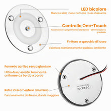 Carica l'immagine nel visualizzatore di Gallery, 2 pezzi 100mm Plafoniera LED Soffitto 12V Camper con Interruttore, 3W Rotondità Plafoniera Interna con Luce di Riempimen