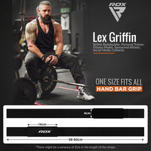 Carica l'immagine nel visualizzatore di Gallery, RDX Straps Palestra, Cinghie Sollevamento Pesi Fascette per Stacchi, 5MM Neoprene Imbottita Supporto Polsa, Gym Fitness 