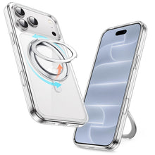 Carica l'immagine nel visualizzatore di Gallery, JETech Cover Supporto Anello Ruotabile 360° per iPhone 18 Pro Max, Chiaro