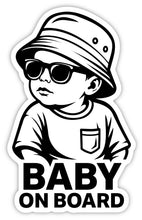 Carica l'immagine nel visualizzatore di Gallery, Adesivo per auto con scritta "Baby on Board", in vinile, 15 x 9,5 cm, resistente alle intemperie e ai raggi UV, autoades