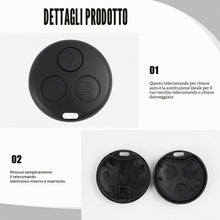 Carica l'immagine nel visualizzatore di Gallery, 2 Pezzi Custodia per Chiave Auto Compatibile con Smart Fortwo 450 MC01 Roadster Cabrio Coupé 1998-2007, Custodia per Chi