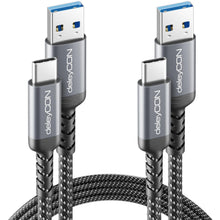 Carica l'immagine nel visualizzatore di Gallery, deleyCON 2x 2m Cavi USB-A a USB-C USB 3.0 5 Gbps (USB 3.2 Gen1) Cavi di Ricarica e Dati per Smartphone Tablet Notebook F