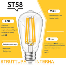 Carica l'immagine nel visualizzatore di Gallery, Lampadina LED E27 12W Luce Calda 2700K Equivalenti per Lampadina a Incandescenza da 120W,Dimmerabile Senza Sfarfallio,16