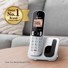 Carica l'immagine nel visualizzatore di Gallery, Panasonic KX-TGC250JTS Telefono Cordless Digitale, Unità Base e Ricevitore Singolo, ID Chiamante, Blocco Chiamate Indesi