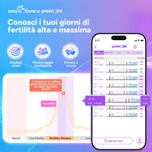 Carica l'immagine nel visualizzatore di Gallery, Easy@Home 40 Test Ovulazione + 10 Test Gravidanza, Altamente Preciso e Affidabile –Alimentata da gratuita Italiana APP P
