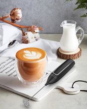Carica l'immagine nel visualizzatore di Gallery, Montalatte Elettrico, Mini Frusta in Acciaio Inox per Caffè e Cappuccino