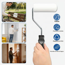 Carica l'immagine nel visualizzatore di Gallery, AiQInu Rulli per Dipingere 12Pcs, Include 10 Rullo per Pittura (10.8cm) +1 Vassoio +1 Manico, Rullo Pittura per Pareti, 