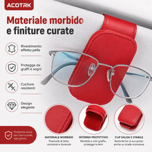 Carica l'immagine nel visualizzatore di Gallery, Porta Occhiali Auto, Portaocchiali da Sole per Aletta Parasole con Clip, Supporto per Occhiali da Vista, Biglietti, Cart