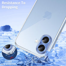 Carica l'immagine nel visualizzatore di Gallery, Phoona Cover per iPhone 17 Custodia con 2 Pezzi Pellicola Vetro Temperato,Ultra Sottile Trasparente Silicone Protettiva 