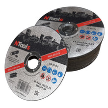 Carica l'immagine nel visualizzatore di Gallery, SDC – Dischi da taglio 125 x 1,6 x 22,23 mm, 25 pezzi | Dischi da taglio 125 per ferro, sottili e resistenti, ideali per