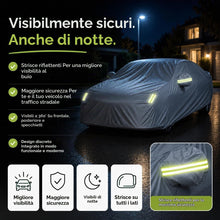 Carica l'immagine nel visualizzatore di Gallery, Copertura per auto - copertura per auto - copertura impermeabile per auto in argento - per tutti i tipi di coperture per
