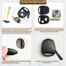 Carica l'immagine nel visualizzatore di Gallery, 2 Tasti Guscio per Chiave Auto Compatibile con Toyota Yaris RAV4 Corolla Celica Avensis Land Cruiser Rush Prado Telecoma