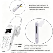 Carica l'immagine nel visualizzatore di Gallery, Longben BM70 il cellulare più piccolo e sottile al mondo, auricolare, Nero