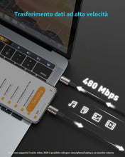 Carica l'immagine nel visualizzatore di Gallery, Baseus Cavo USB C [1M] Ricarica Rapida 100W PD QC 4.0, Cavo di Ricarica Tipo-C in Lega di Zinco per iPhone 17 16 15 14 1