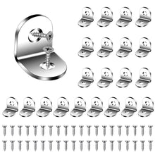 Carica l'immagine nel visualizzatore di Gallery, Flintronic Staffe Angolari, 22 Pezzi 20 x 20 mm Squadrette Angolari, Acciaio Inox Staffe Angolari per a L, con 44 Pezzi 
